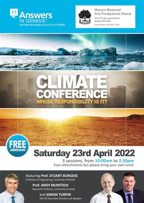 Aig Climate Conference 2022 Carryduff Free Presbyterian Church