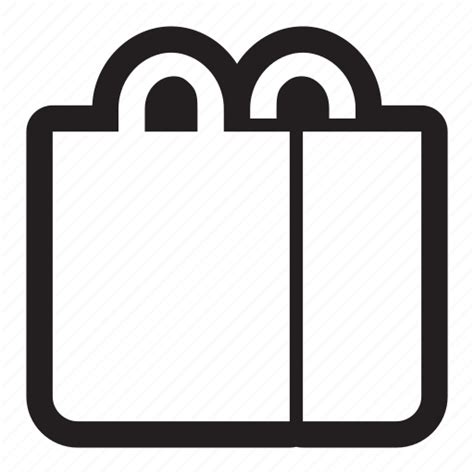 Bag Handles Merchandise Merchant Purchase Shopping Tote Icon