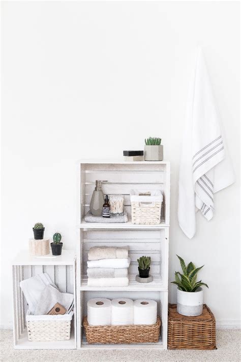 This belt shelf from ronja, the blogger behind nur noch, is a smart idea that's cheap and easy to create. 12 DIY Bathroom Shelves To Organize Your Space in Style