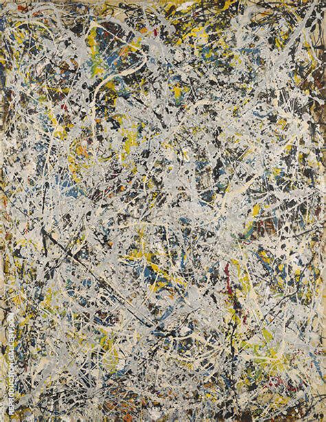 Number 9 1949 By Jackson Pollock Inspired By Oil Painting Reproduction