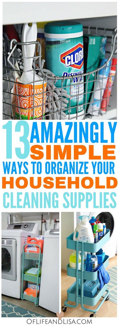 13 Amazingly Simple Ways To Organize Your Household Cleaning Supplies