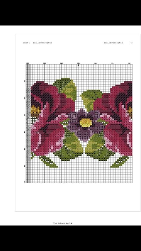 Pin by Zeynep Koç on Havlu Floral cross stitch Floral cross stitch pattern Cross stitch
