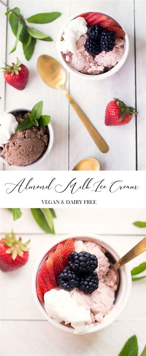 This blog post is sponsored by almond breeze. Almond Milk Ice Cream Recipe- Strawberry and Chocolate Flavors - Gina Michele
