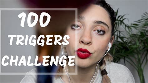 100 Triggers In 4 Minutes Challenge Asmr Youtube