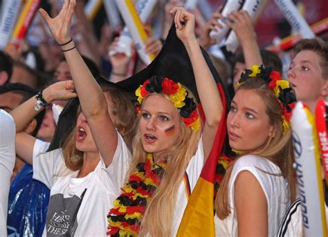 photogenic fans of the world cup day 27 german girls football cheerleaders world cup
