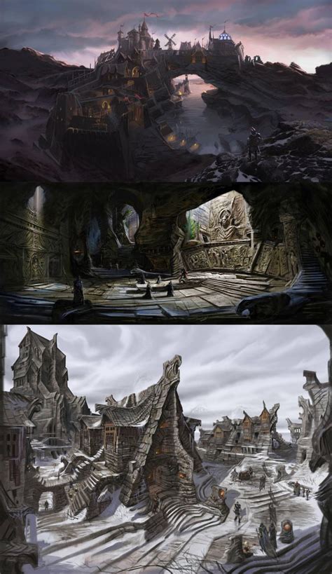 The Elder Scrolls V Skyrim Concept Art City Solitude