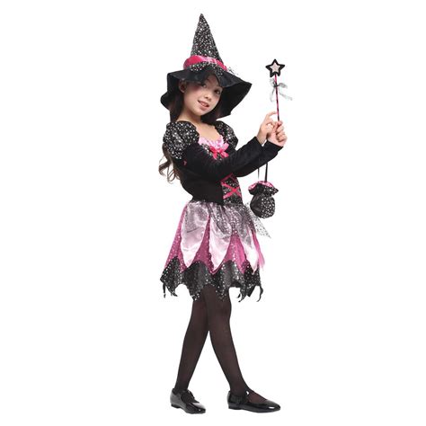 Sparkle Fairy Witch Scary Halloween Costume For Girls