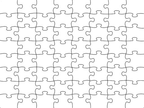 Image Detail For Blank Jigsaw Puzzle Template Free Printable Puzzle