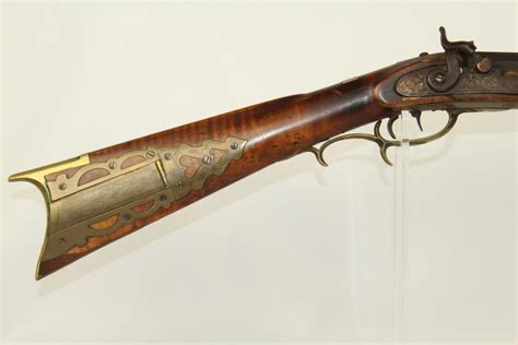 Pennsylvania Kentucky American Long Rifle Antique Firearm 001