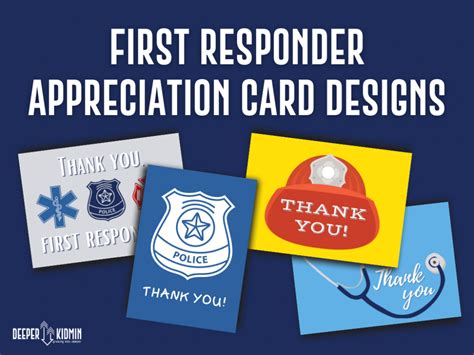 First Responder Appreciation Card Designs Deeper Kidmin