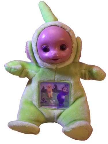 Teletubbies 1996 Tomy 14 Dipsy Scrolling Tv Tummy Soft Plush Toy With