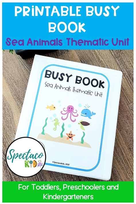 The classic toddler books that you might remember from your own childhood. Printable Busy Book for Toddlers Pre-K to K | Sea animal ...