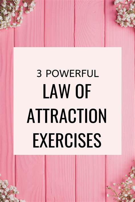 3 Law Of Attraction Exercises To Help You Become A Master At Manifesting Manifestation Tips