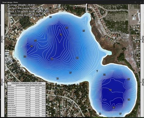 Contour Lake Maps Of Florida Lakes Bathymetric Maps Boat Ramp