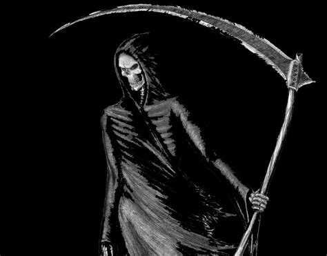 Dark Grim Reaper Horror Skeletons Skull Creepy Wallpaper 1600x1254