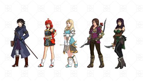 Pack Of 10 Character RPG Portraits GameDev Market