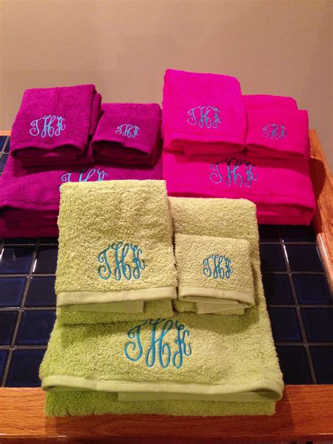 Pin By Meagan Walsh On Made By Meagan Embroidered Towels Monogram