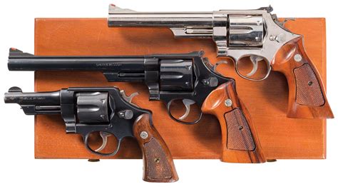Three Smith And Wesson Double Action Revolvers Rock Island Auction