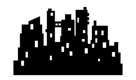 Silhouette Of City Cityscape Skyline Graphic By Alexzel · Creative Fabrica