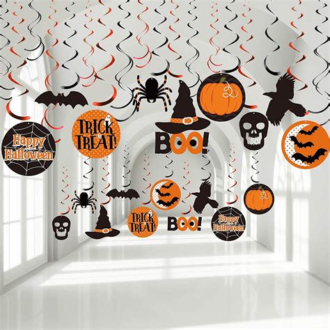 Buy Blulu Halloween Party Hanging Swirl Decorations Witch Bat Pumpkin