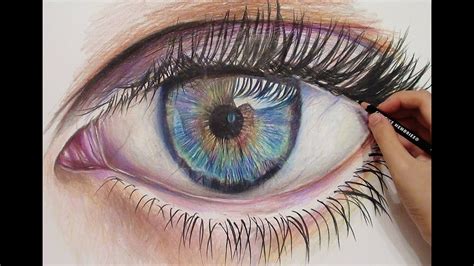 This is such a great question, and. Drawing A Realistic Eye with Colored Pencils - Time lapse ...