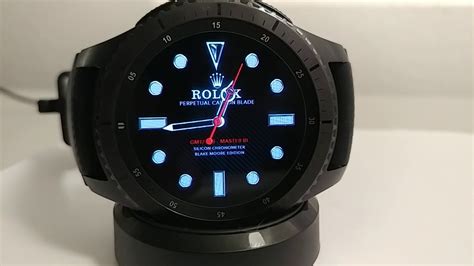 Gear S3 Frontier Rolex Smooth Sweeping Motion Second Hand Watch Face