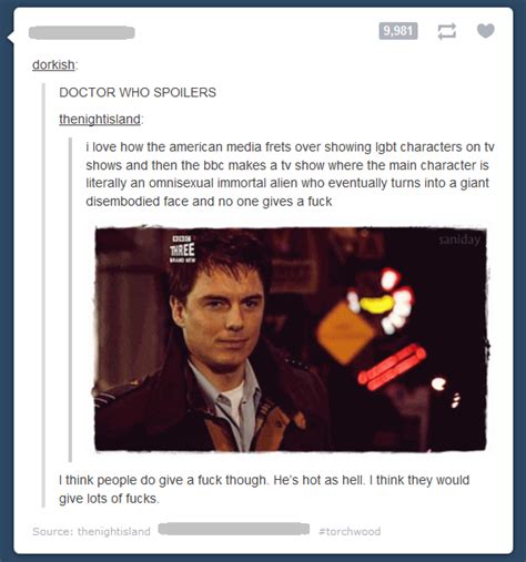 But hold on, if no one can see it when the lift's coming up, there's a great big bloody hole in the floor. Captain Jack Harkness Quotes. QuotesGram