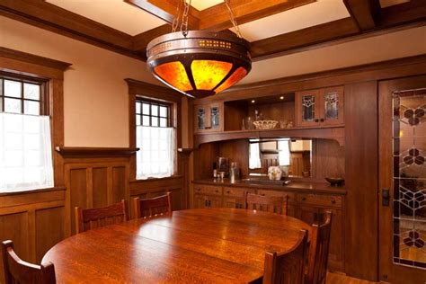 Arts And Crafts Dining Room Solid Walnut Round Arts And Crafts