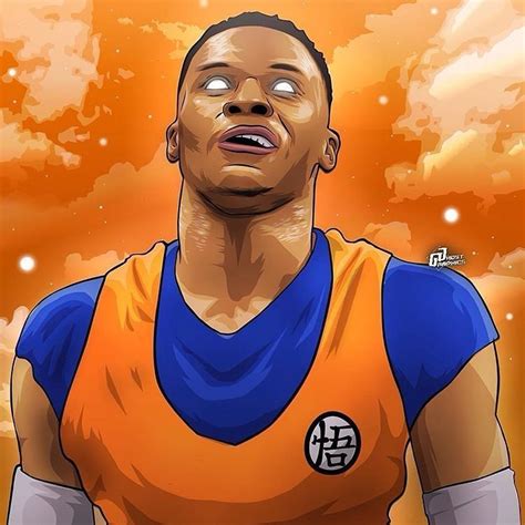 — the off the glass podcast. #russellwestbrook #sangoku regram @ghostgraphics_ Russell ...