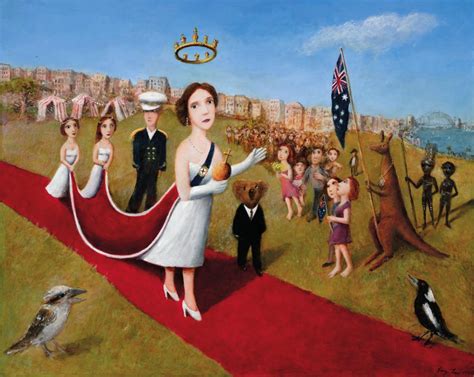 Sold Price Garry Shead Born 1942 The Queen In Australia 1999 July 4