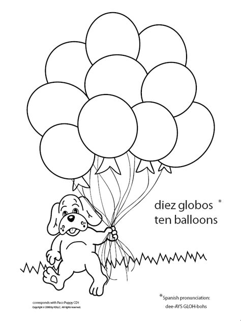 Balloons mean fun for kids. Balloons Coloring Pages - Coloring Home