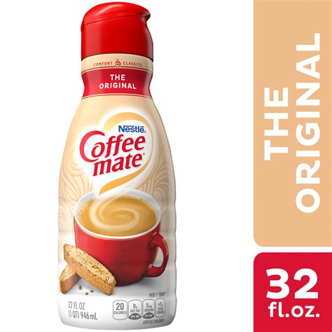 You can transfer this base creamer recipe to a sealable container and store in the fridge until ready to use. Nestle Coffee mate The Original Liquid Coffee Creamer 32 ...
