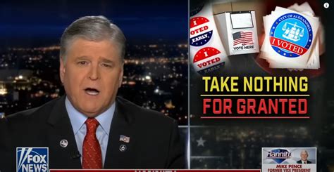 Fox News Anchor Sean Hannity Uses Alexandria Sticker In Anti Mail In