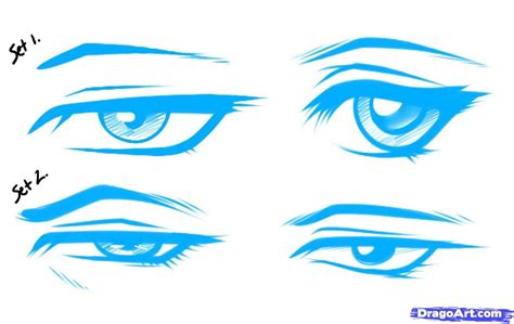 How To Draw Anime Male Eyes Step By Step Drawing Guide By Dawn