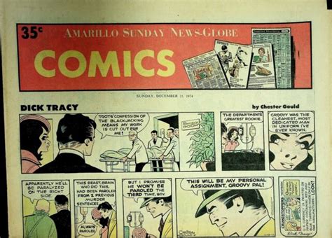 Amarillo Sunday News Globe Comics December 15 1974 Peanuts Dick Tracy
