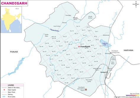 Chandigarh City Map Information And Facts Travel Guide