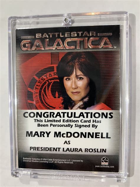 Battlestar Galactica Autograph Auto Card Mary Mcdonnell President Laura