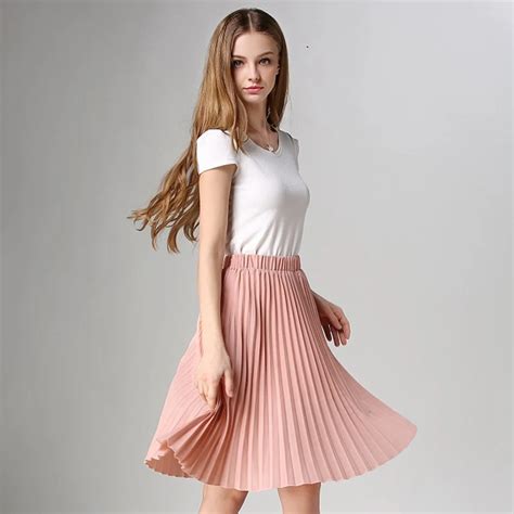 Buy Pleated Skirt Springsummer 2017 European Style