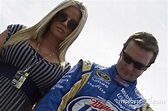 Kurt Busch, Penske Racing Dodge and his wife, Eva Busch at Loudon II