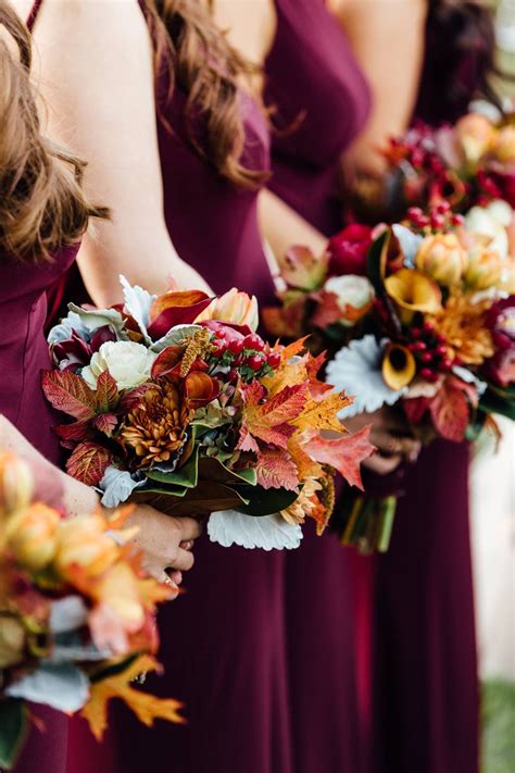 Beautiful Fall Bouquets For Bridesmaids And Weddings