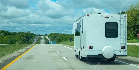 Premium Photo Rv Recreational Vehicle On A Highway In Us