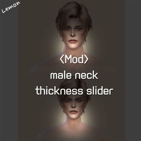 Male Neck Thickness Slider At Lemon Sims 4 Sims 4 Updates