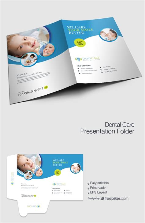 Freepiker Dental Care Presentation Folder
