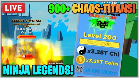 All ninja legends codes in an updated list for february 2021. Ninja Legends Roblox Chaos Titan Rising Millenium Hydra Op ...