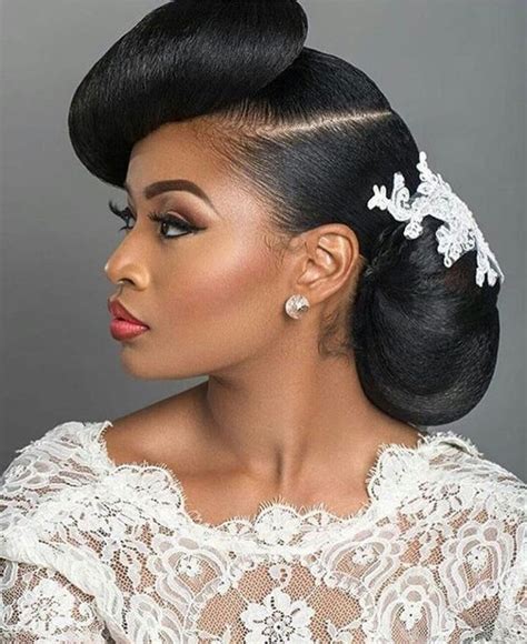 Rendering it messy gives it a modern edge, and that slightly staticky gibson updo is equally perfect for industrial, rustic or beach. 2018 Wedding Hairstyle Ideas for Black Women - The Style ...