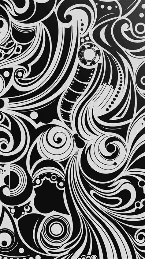 Free Download Android Wallpaper Black And White Spiral Pattern 900x1600 For Your Desktop