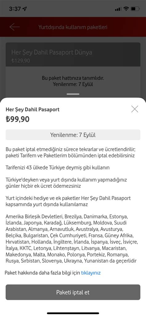 Vodafone Her Ey Dahil Pasaport Eksik Bilgilendirme Ve Fatura Tiraz
