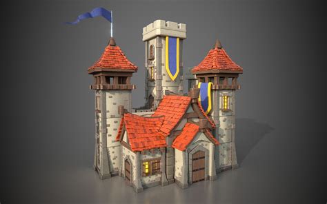 Artstation Stylized Cartoon Castle