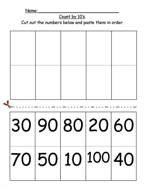 Copied A Handout And Now It Is Free Counting By 10 S Counting By