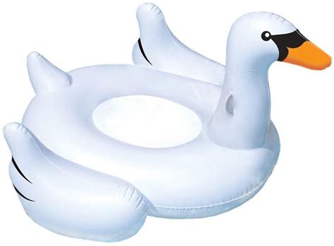 Swimline 90621 Giant Swan Inflatable Pool Toy White Inflatable Pool Toys Swan Inflatable